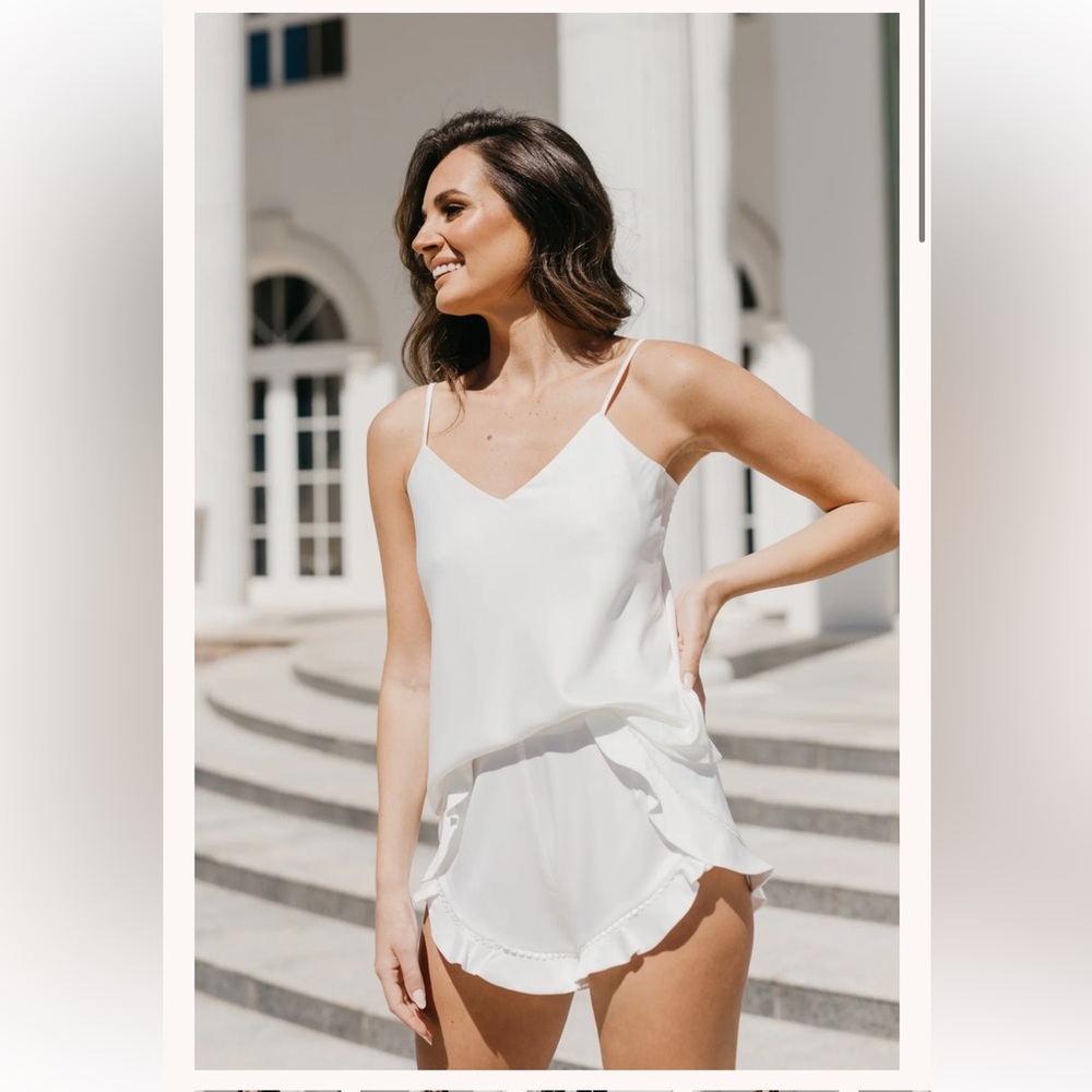 Le Rose Cami and Ruffle Short Set
